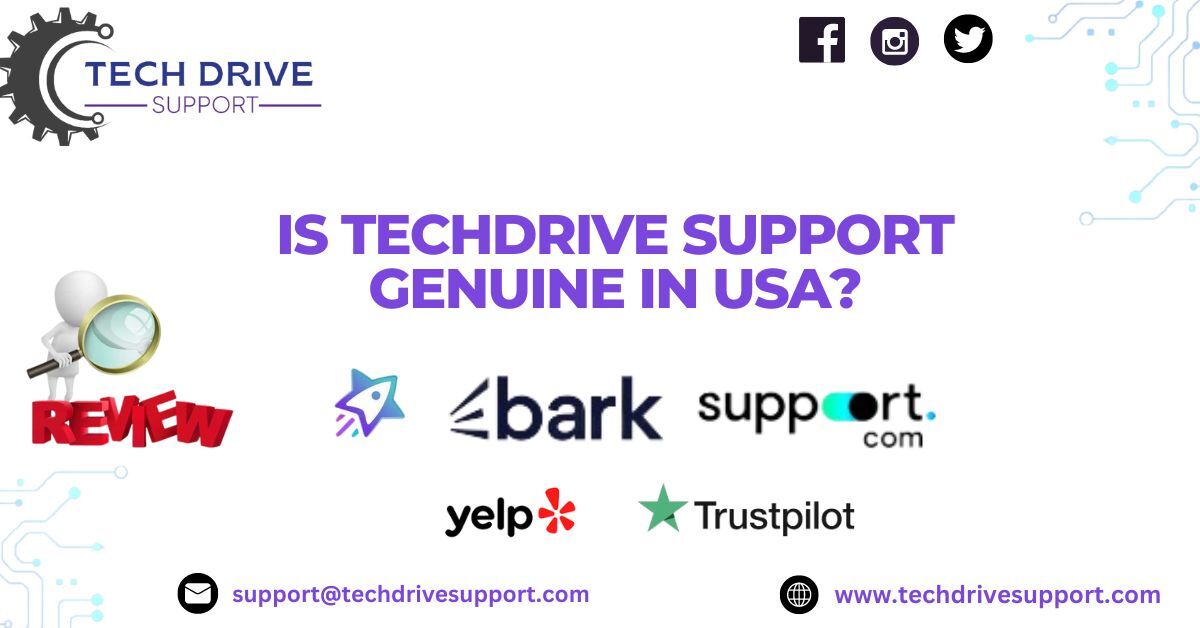Is Techdrive support genuine in USA reveiew by varios site